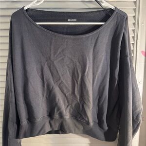 Hollister Charcoal Knit Top